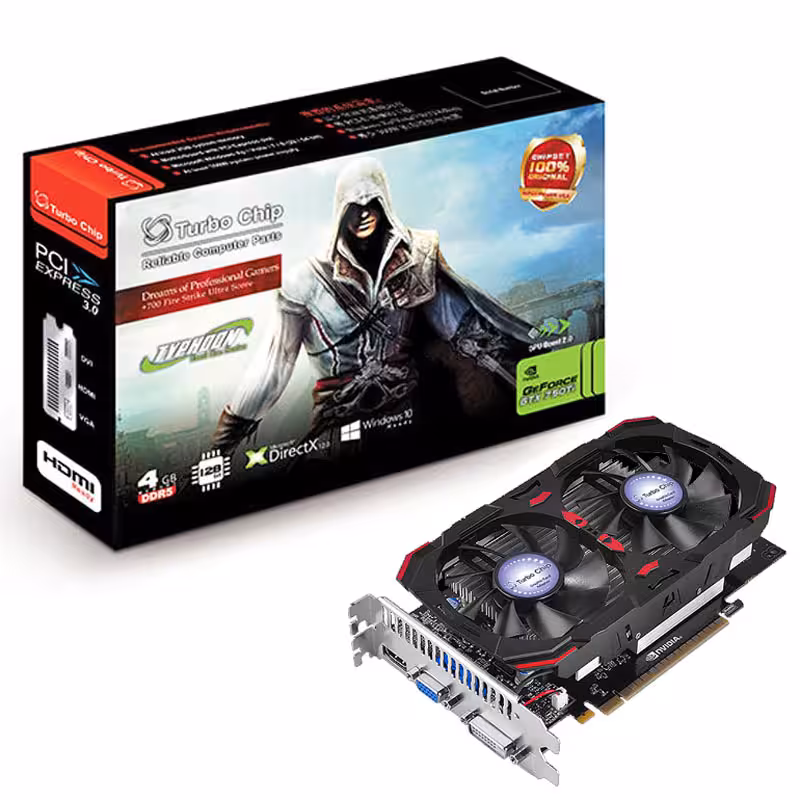 کارت گرافیک گیمینگ توربو چیپ سری NVIDIA GeForce 700 مدل GTX750Ti 4GB 128bit