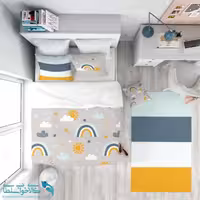 روتختی طرح rain Bow سایز یکنفره کد A2787