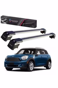جعبه بار سقفی مشکی MINI COUNTRYMAN 2010 2016 THUNDER CARRIER LOCKED SEARCH SEA CROSS BAR سقف Thunder
