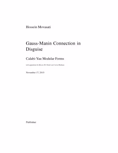 خرید و دانلود نسخه کامل کتاب Gauss-Manin Connection in Disguise