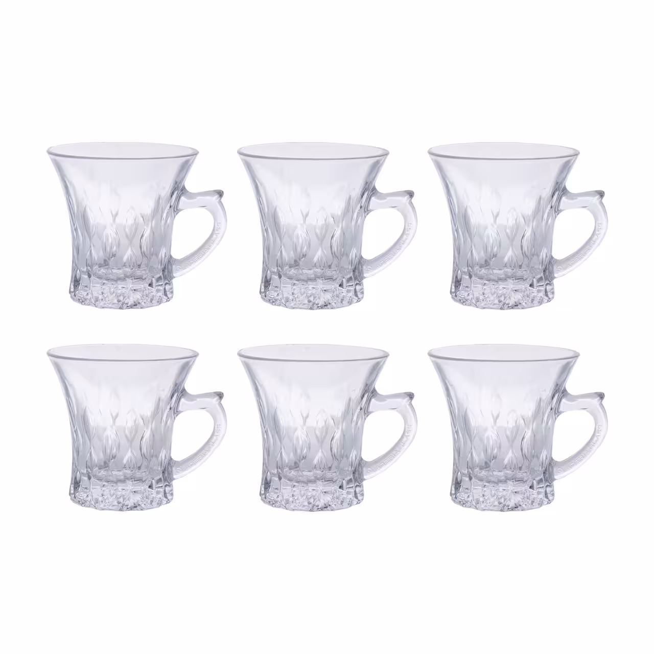 فنجان شیشه ای مدل میراژ بسته 6 عددی