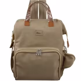کوله و ساک لوازم نوزاد فندی رنگ نسکافه ای با تشک تعویض  FENDI