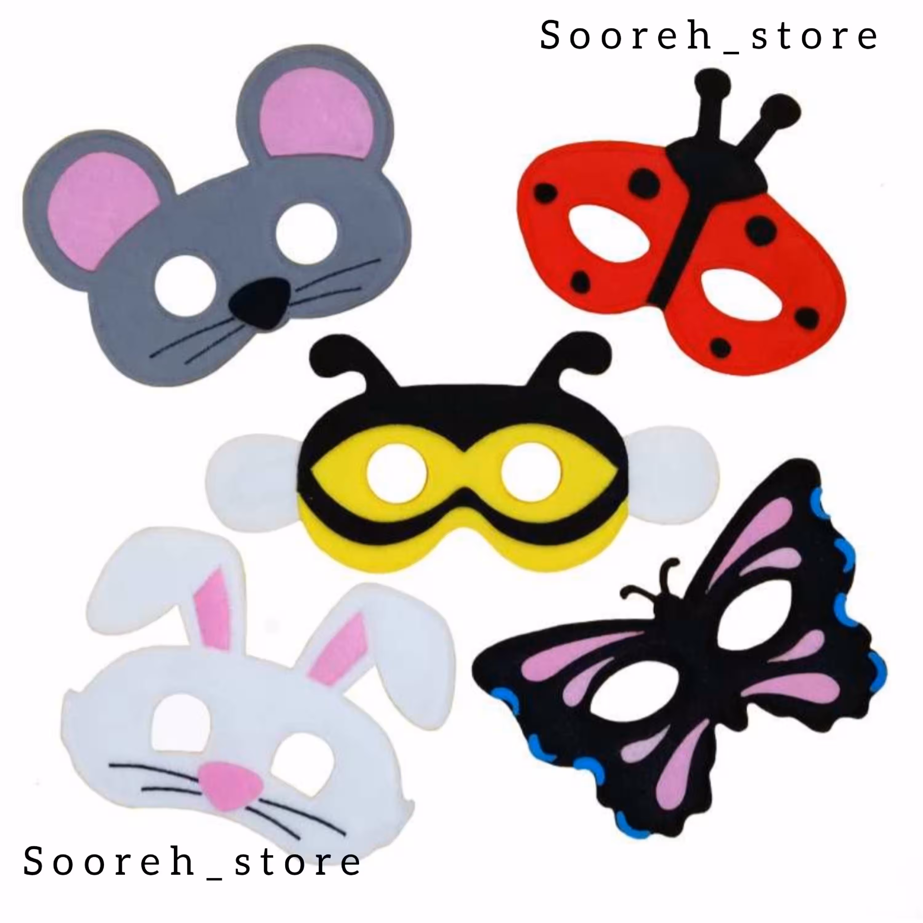 صورتک طرح حیوانات 