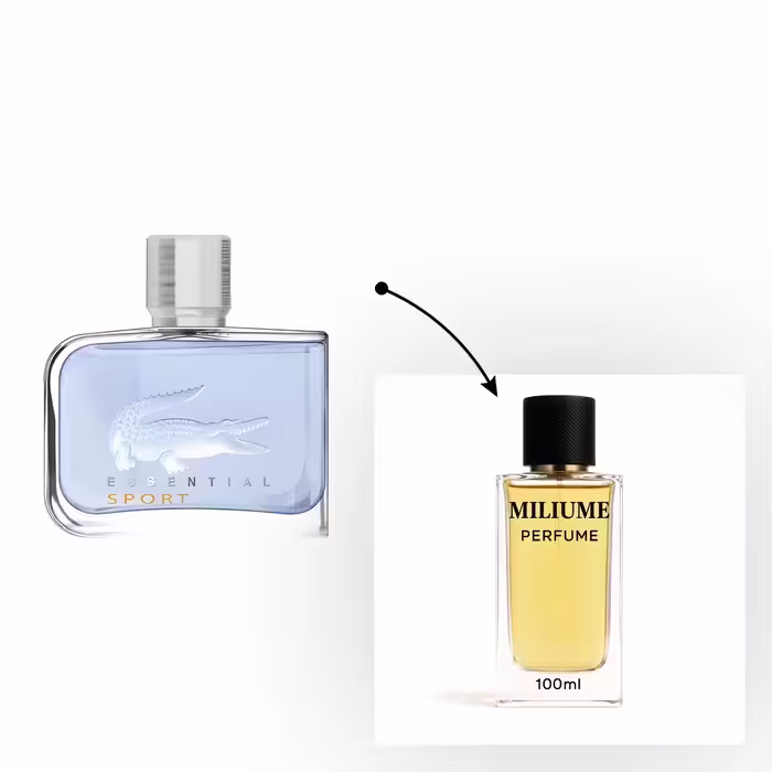 اسانس عطر Lacoste Essential Sport برند gemini - کد 2073 - لاگوست اسنشیال اسپرت 100ML - میلیوم پرفیوم