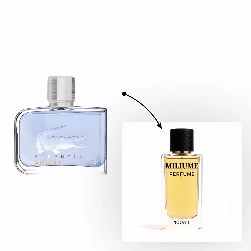 اسانس عطر Lacoste Essential Sport برند gemini - کد 2073 - لاگوست اسنشیال اسپرت 100ML - میلیوم پرفیوم