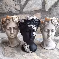 گلدان های رومیزی طرح اتنا پتینه کاری شده کدکالا 539