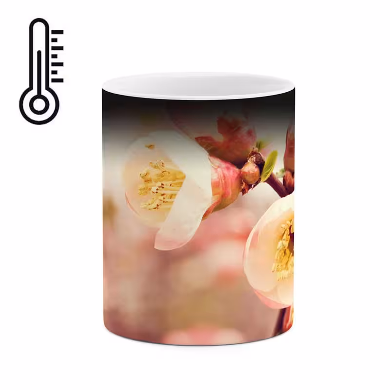 ماگ حرارتی   شکوفه گل کد mgh12077