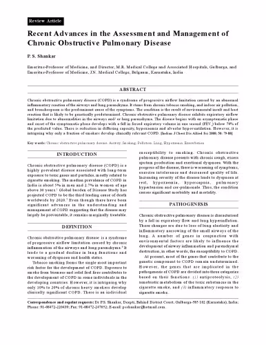 خرید و دانلود نسخه کامل کتاب Recent Advances in the Assessment and Management of COPD