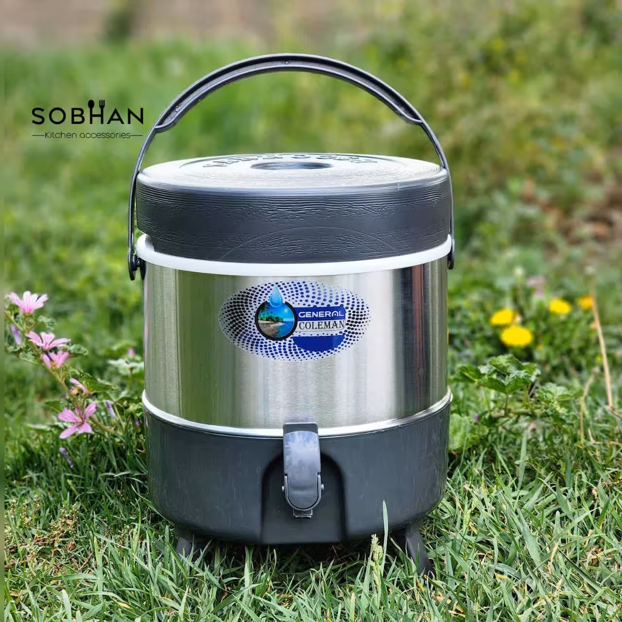 کلمن آب بدنه استیل سراب در 2 سایز