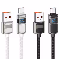 کابل شارژ 66 وات USB-A به USB-C هوکو مدل U137 طول 1.2 متر