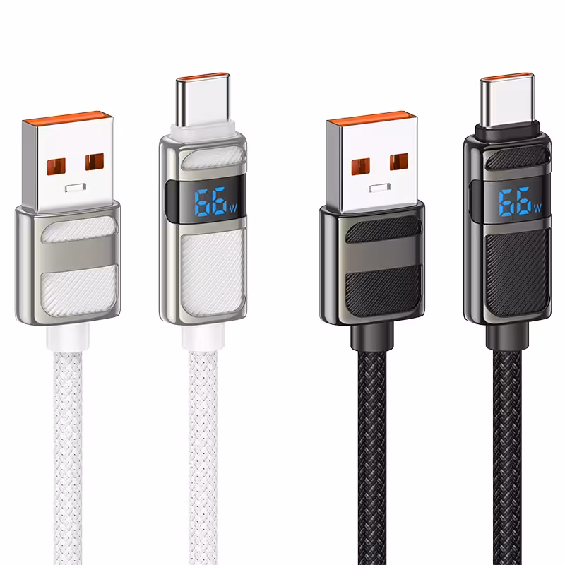 کابل شارژ 66 وات USB-A به USB-C هوکو مدل U137 طول 1.2 متر