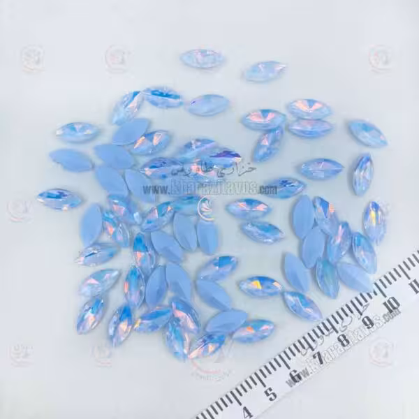 مارکیز چشمی سنگی 7 در 15 ( آبی پاستیلی ) فروش دانه