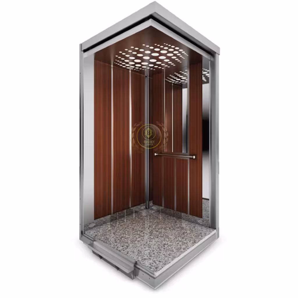 کابین آسانسور MDF استیل کد 10417