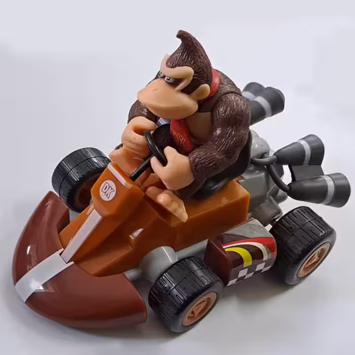 اکشن فیگور دانکی کونگ به همراه ماشین عقب کش Donkey Kong