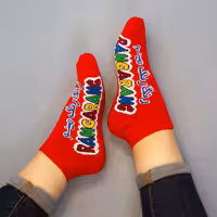 جوراب مچی رنگارنگ کد 3310