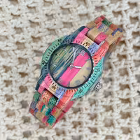 ساعت مچی دخترانه دست ساز چوبی