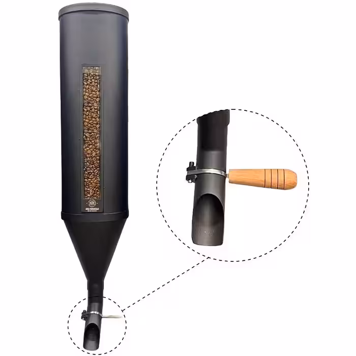 سیلو فلزی قهوه استوانه ای مشکی