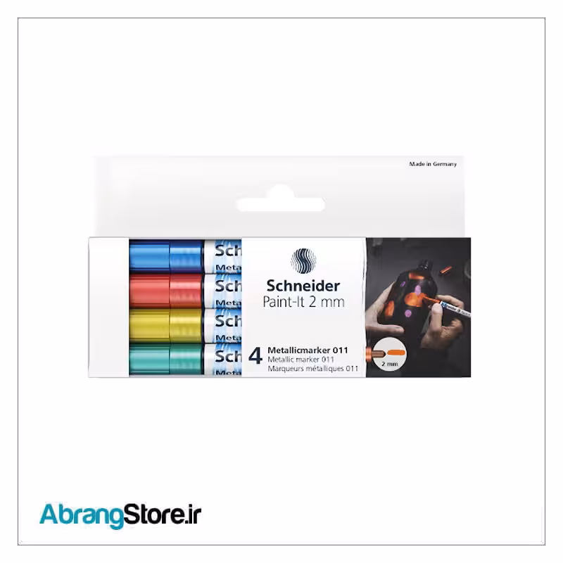 ست مارکر اکریلیک اشنایدر 4 رنگ 2.0mm