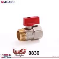 (10 عدد ) شیر ربع گرد تکسا مینی 3/4 کد 0830