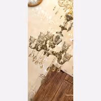 لوستر دوگل بزرگ استاتیک 4 شاخه 8 لامپه شاخه و طوق بزرگ      ارسال از طریق باربری و با هذینه مشتری بصورت پس کرایه میباشد