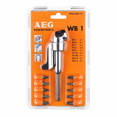 رابط سرکج با 10 عدد سرپیچگوشتی AEG مدل WB1