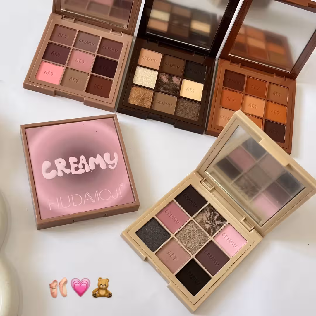 سایه 9 رنگ ترکیبی مدل  creamy ترند ترین سایه تیک تاک و اینستا گرام