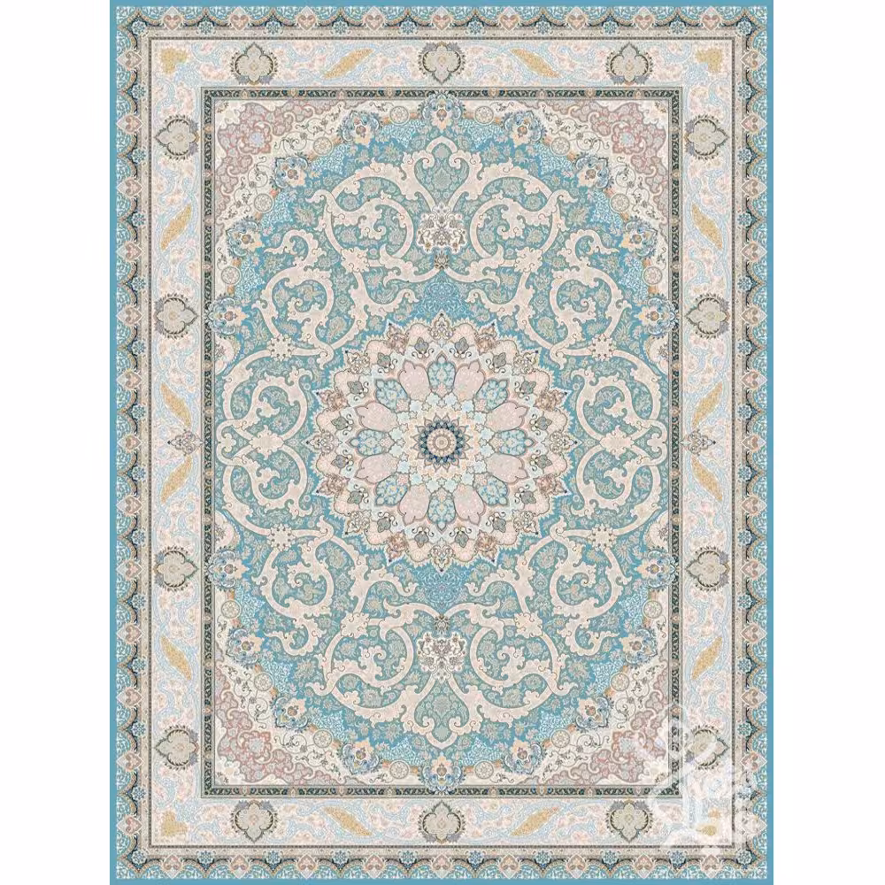 فرش طرح آزیتا آبی 1500 شانه قیطران