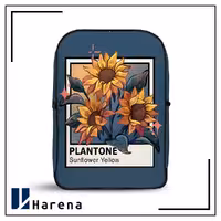 کوله پشتی مخمل آفتابگردون