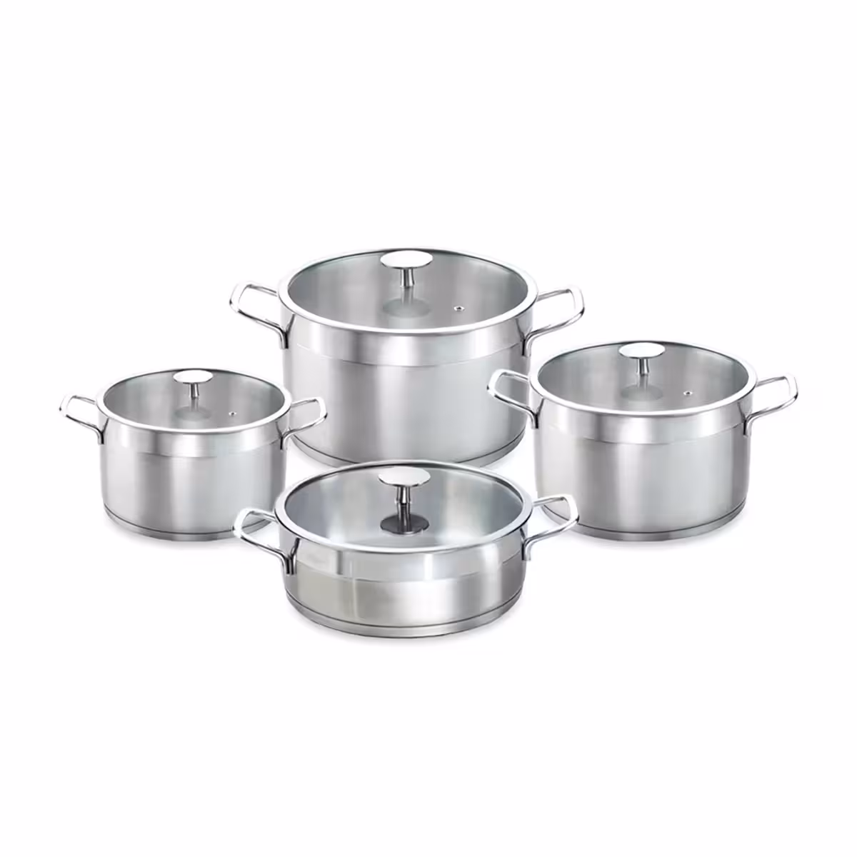سرویس قابلمه استیل کاندید مدل دانته (8 پارچه)