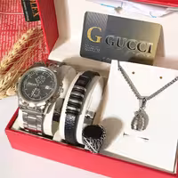 ست ساعت والار گردنبند دستبند انگشتر مردانه 425500600