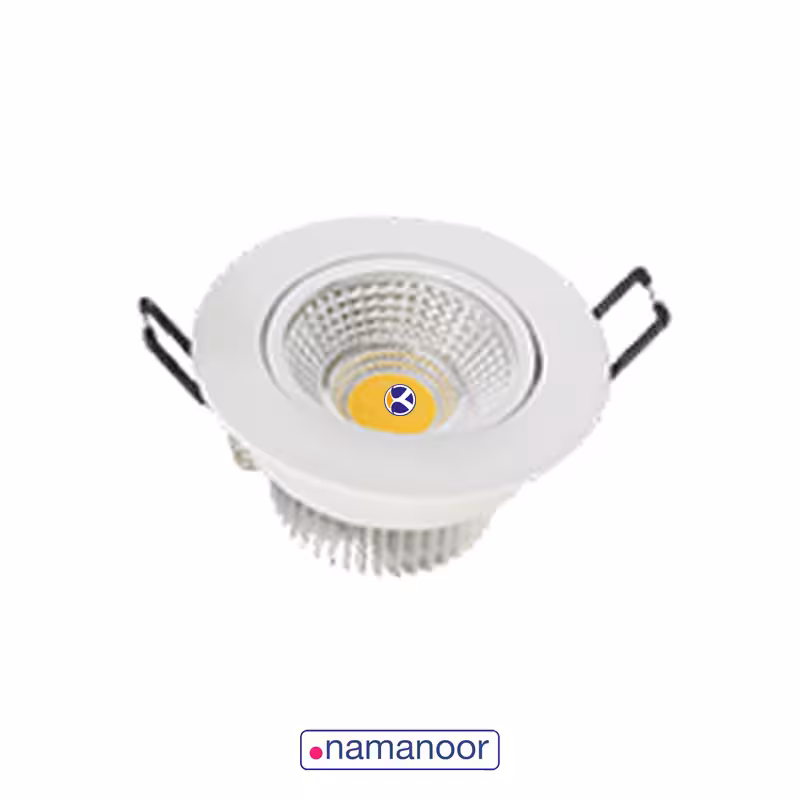 سیلندری مربع 5 وات سری KOD با سایز برش 70mm نمانور