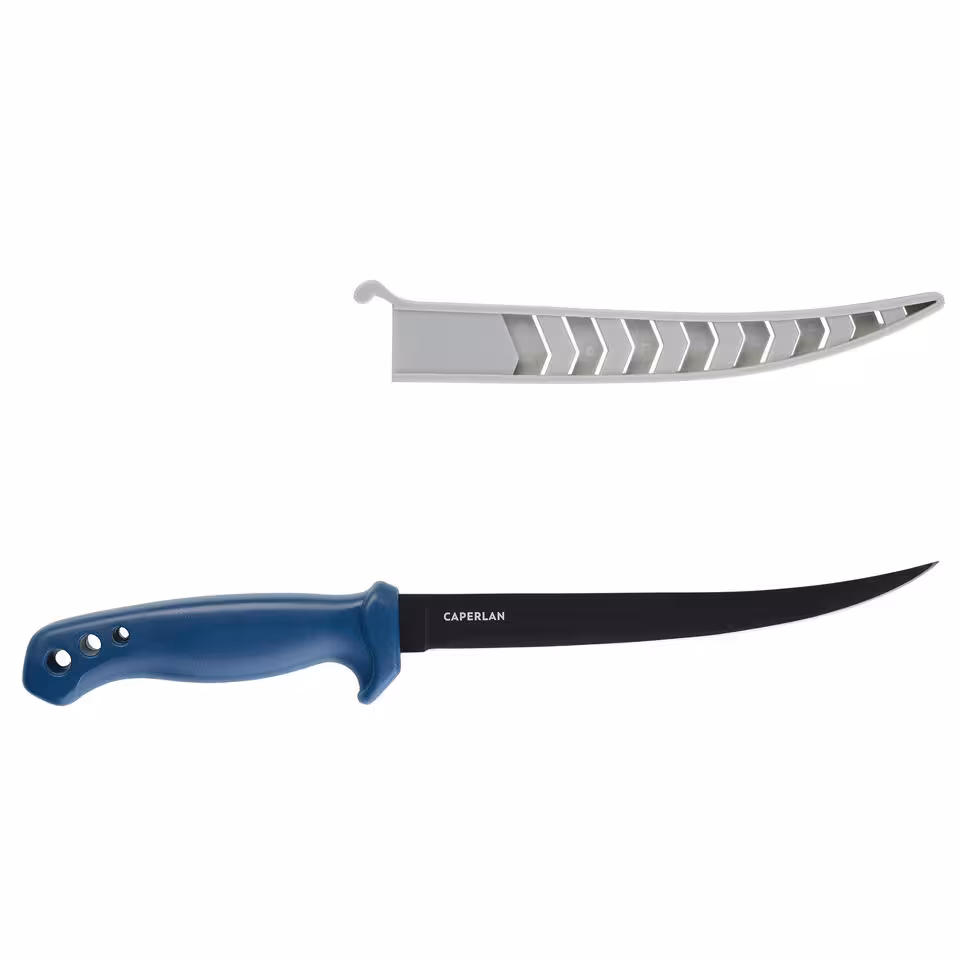 چاقو فیله بری ماهی کاپرلن دکتلون Decathlon – Kaprelan Sea angling fishing knife sw
