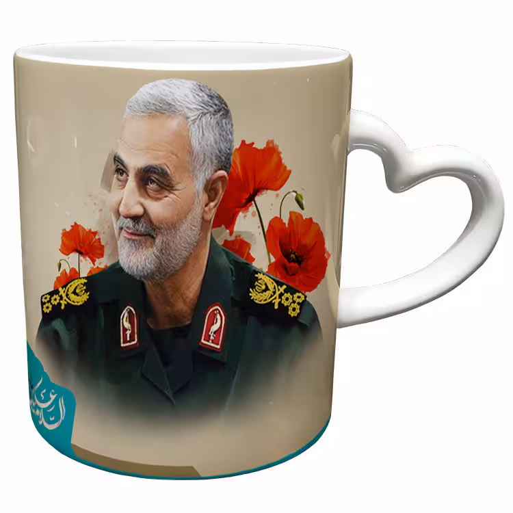 خرید ماگ-لیوان  دسته ساده  سردار سلیمانی کد 65