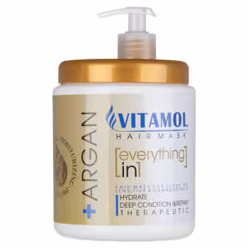 ماسک مو ویتامول بعد از حمام مدل Argan حجم 1000 میلی لیتر | Vitamol Argan Hair Mask 1000 ml