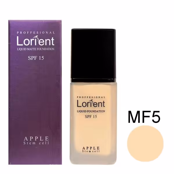 کرم پودر مایع مات لورینت شماره MF5 حجم 30 میل Lorient