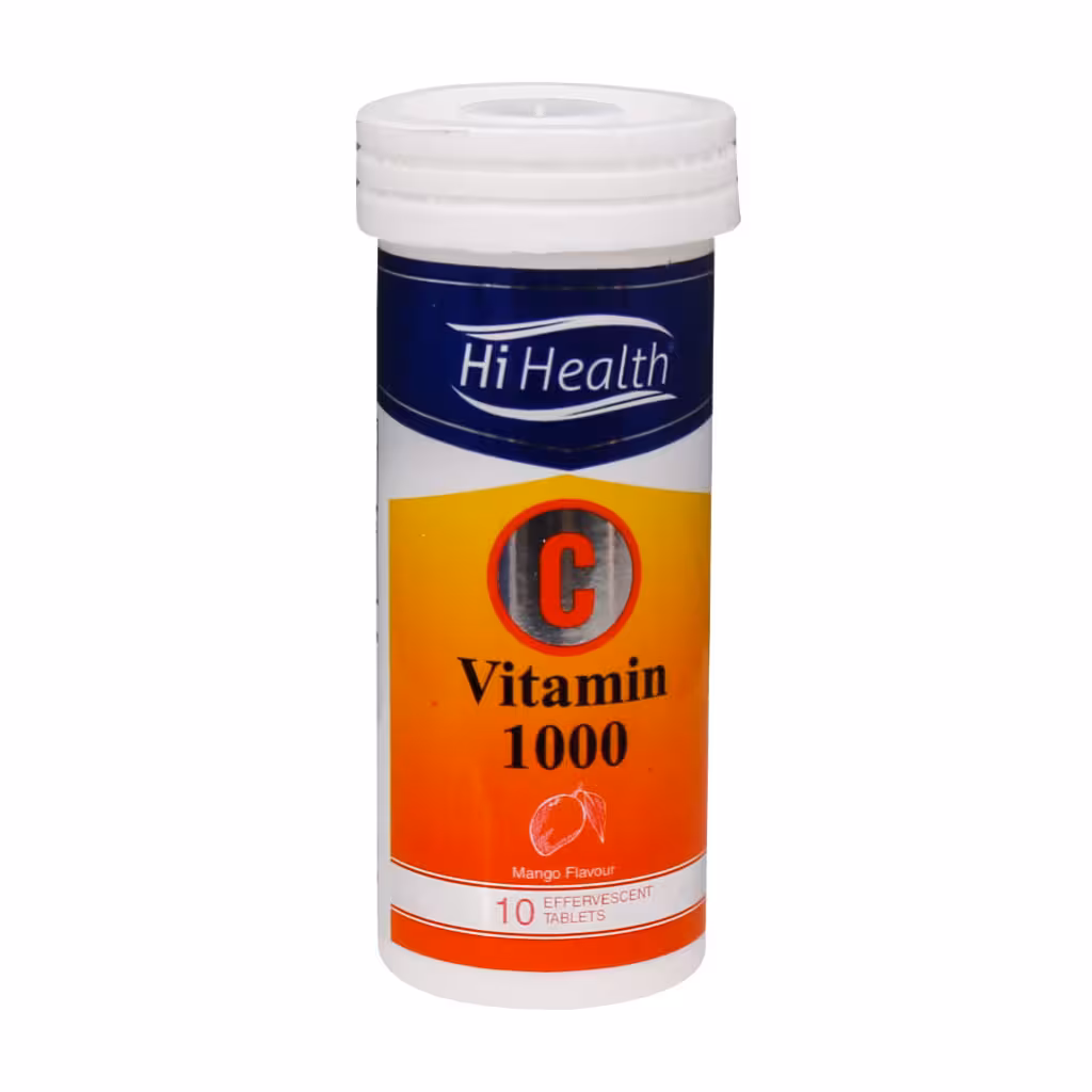 قرص جوشان ویتامین C 1000 میلی گرم های هلث 10 عددHi Health Vitamin C 1000 Mg 10 Effervescent Tabs