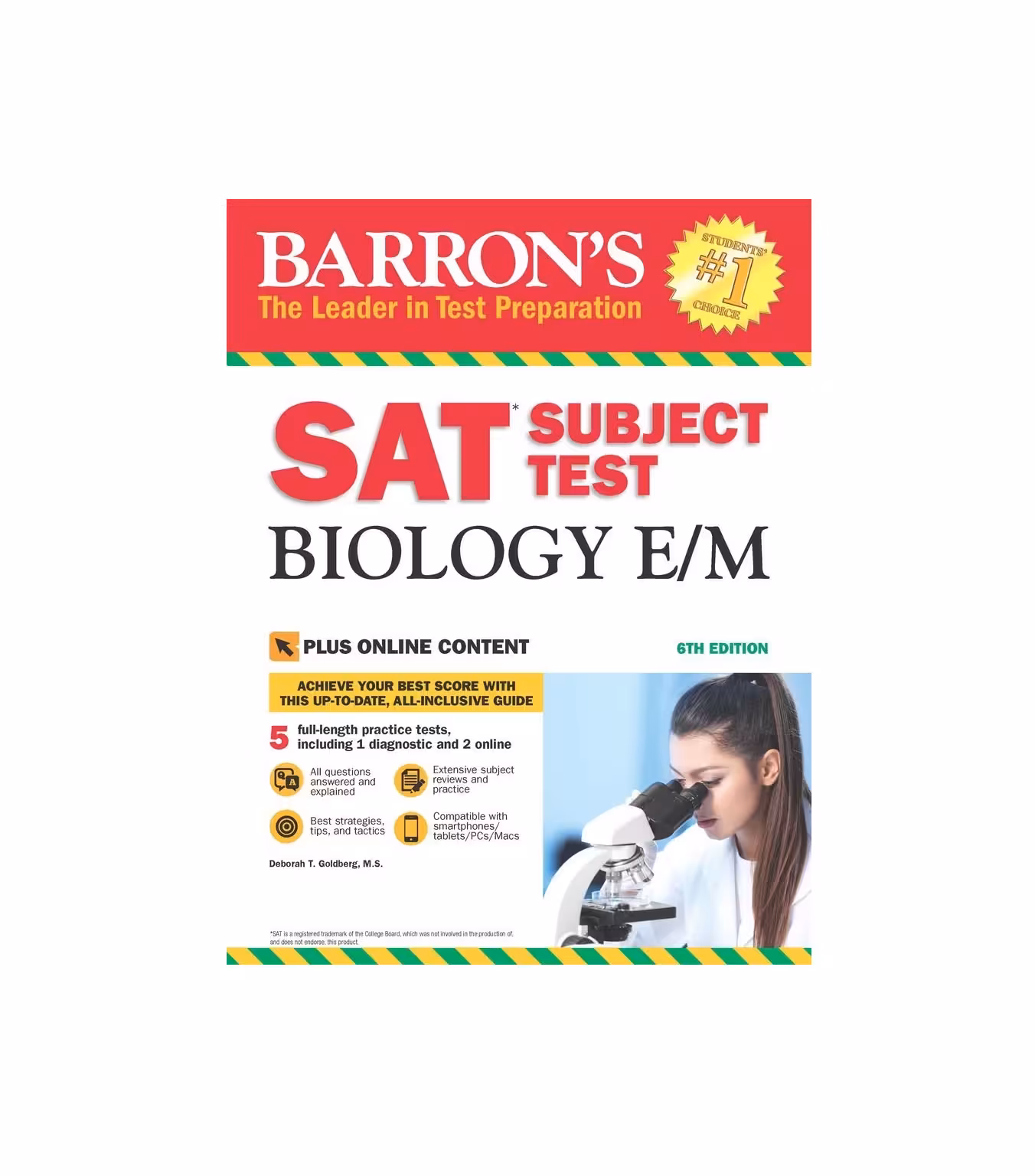 کتاب Barron’s SAT Subject Test Biology E/M بارونس اس ای تی سابجکت تست بیولوژی