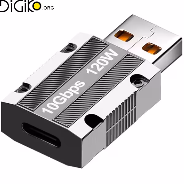 تبدیل TYPEC مادگی به USB3.0 نری 120 وات مینی تک