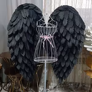 بال فرشته مشکی بزرگ درجه یک