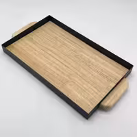 سینی بزرگ رویش کف چوب و فلز M1-204