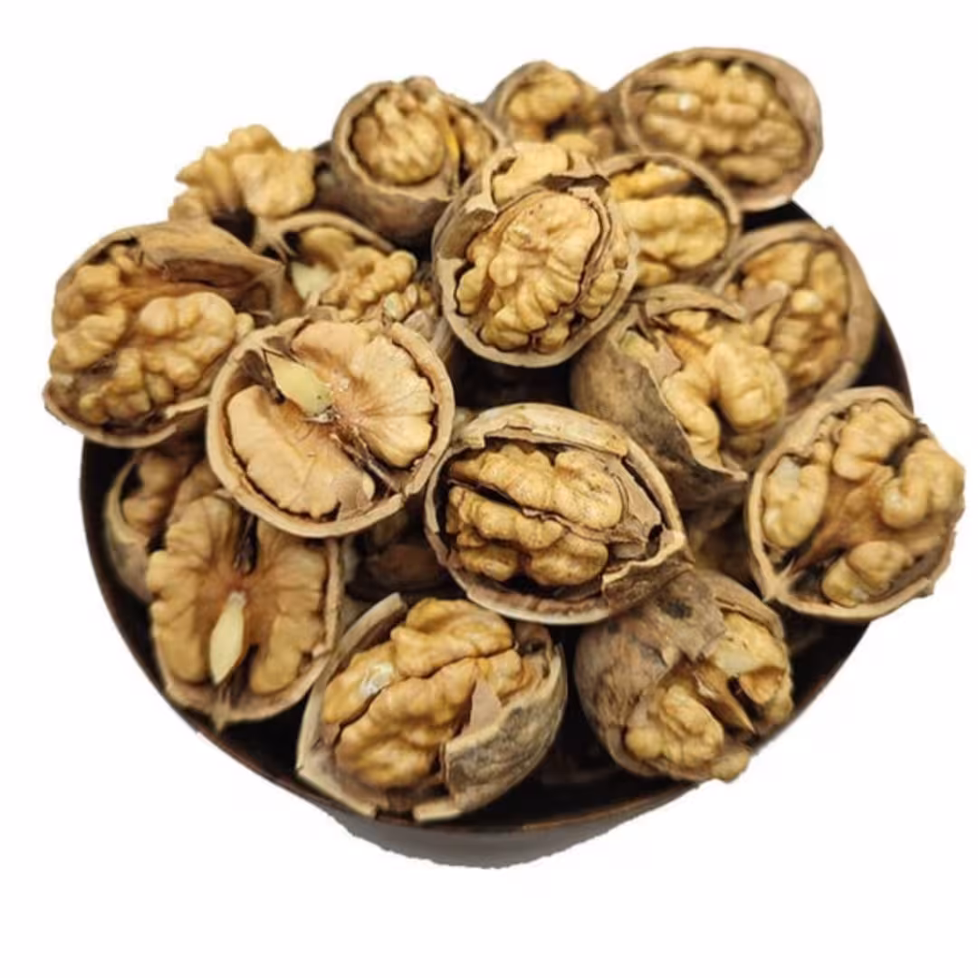 گردو پوست کاغذی سفید تویسرکان ارسال رایگان پر مغز و پر چرب کارتن 5 کیلو گرم