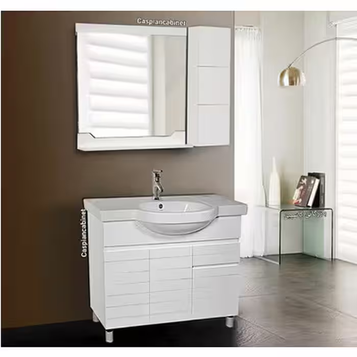 روشویی کابینت دار آلور زمینی100 سانت