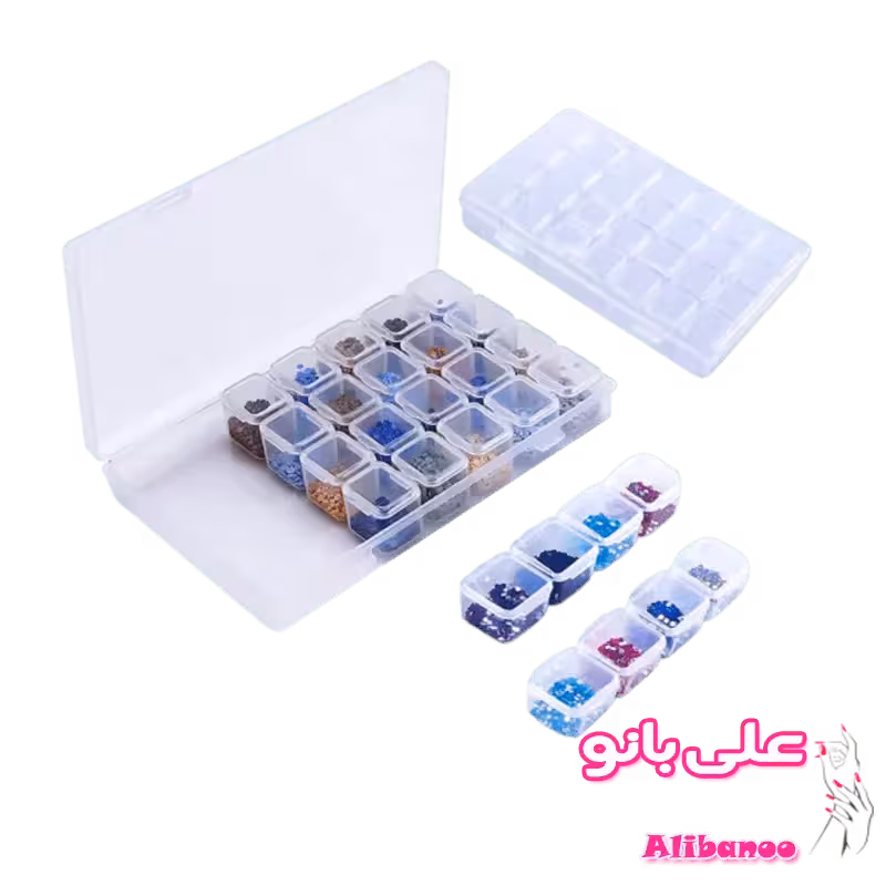 جعبه دیزاین ناخن 28 عددی