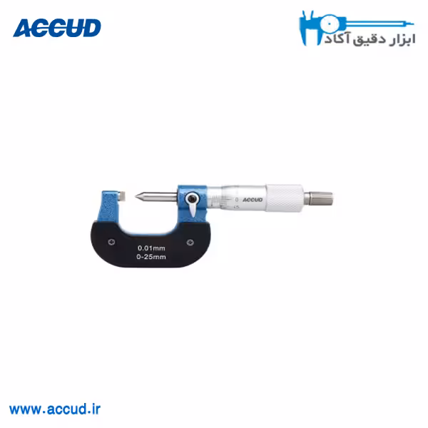 میکرومتر مخصوص سیم و کابل 25-0 میلی متر Accud (آکاد) مدل 346-001-01