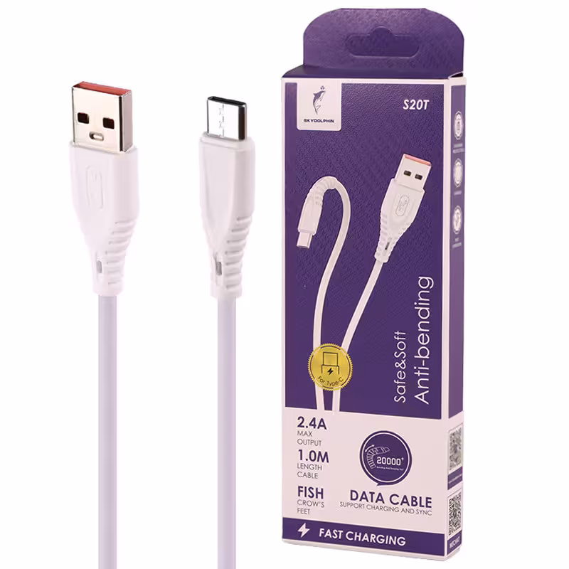 کابل Type-C فست شارژ Sky Dolphin S20T 2.4A 1m