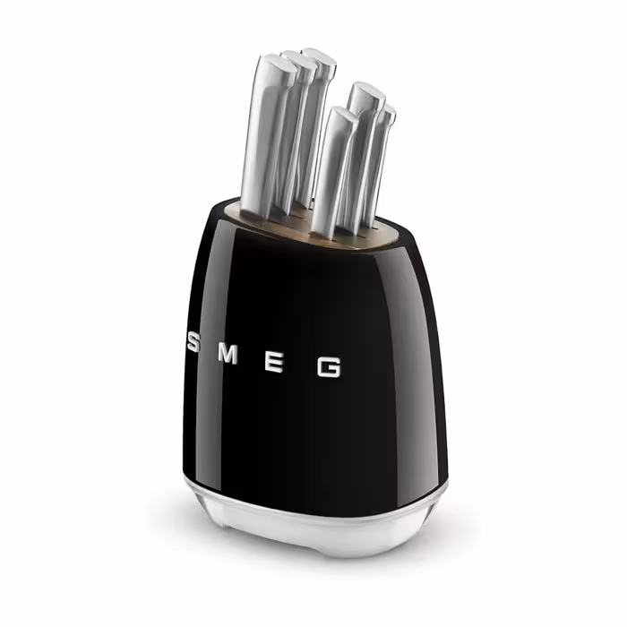 ست چاقوی آشپزخانه اسمگ Smeg مدل KBSF01Smeg Stainless Steel Knife Block Set