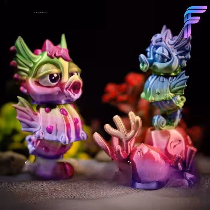 مدل سه بعدی اسب دریایی (stl)