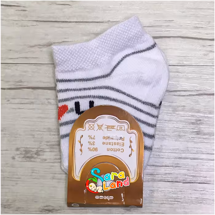 جوراب نوزاد طرح Love دوازده