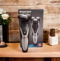 ریش تراش سه تیغ سیلور کرست آلمانی اورجینال ضد آب SILVER CREST ROTARY SHAVER HG06653-BS
