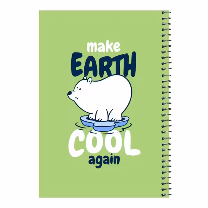 دفتر مشق 80 برگ اس جی مدل خرس قطبی